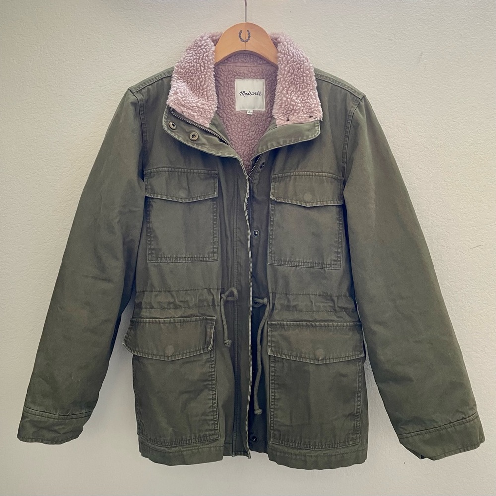 Madewell Sherpa-Trimmed Surplus Jacket
